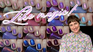 New brand to my channel! Penelope Luz Mystique Collection Nail Polish Swatches