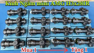 Kính ngắm siêu mini // Kính ngắm AMG mini - kính ngắm mini chống rung giật nhảy tâm - hàng đồng kiểm