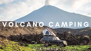 Driving to the bottom of an Active Volcano - Relaxing Camping