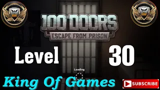 100 Doors Escape from Prison Level 30 | Walkthrough Let's play @King_of_Games110 #gaming