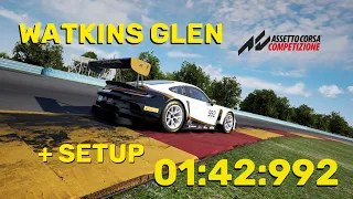 ACC Hotlap Porsche 992 GT3 R  @ Watkins Glen - 01:42:992 W/ Free Setup