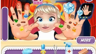 NEW Игры для детей 2015—Disney Принцесса Эльза бэби у врача—Мультик Онлайн видео игры для девочек