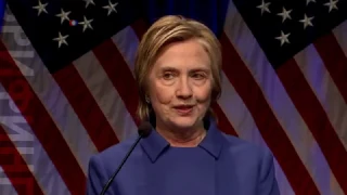 Хиллари Клинтон выступила с ранее запланированной речью