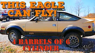 RARE AMC Eagle SX-4 Goes From Scrapyard to Flying with 4bbl Carb on 4.0L Inline 6 + Interior Refresh