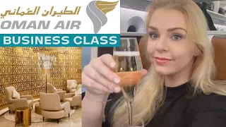 OMAN AIR BUSINESS CLASS REVIEW & MUSCAT LOUNGE | LONDON TO MUSCAT | Soki Travels