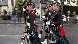 2 SCOTS The Royal Highland Fusiliers homecoming parade Penicuik 2018 - The Green Hills