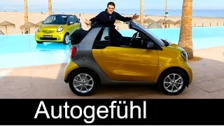 Smart fortwo Cabrio FULL REVIEW test driven all-new convertible passion/prime/Brabus tailormade 2016