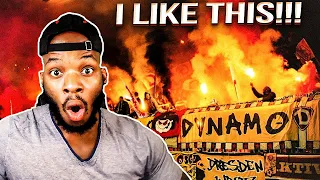 AMERICAN REACTS TO DYNAMO DRESDEN ULTRAS | K-BLOCK | GERMANY - BEST MOMENTS!