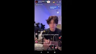 Landon Barker Sings & Plays Guitar TikTok Live 01- 29 - 24 Part 2