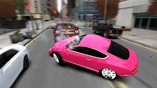 GTA 4 Crash Testing (Real Car Mods) | Epic Moments ep.2