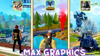 Free Fire Max Vs Pubg Mobile Vs Call Of Duty Mobile 🔥Max Graphics Comparison |