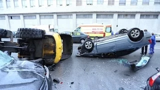 Бешеные погрузчики part №1 Аварии на производстве Car Crash Compilation 2015