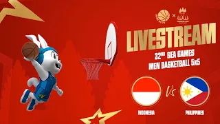 🔴 LIVE | SF2: Indonesia vs. Philippines | Men's Basketball 5x5 | SEA Games 32 Cambodia