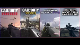 Cod Vanguard Alpha weapons showcase Vs Cod WW2 Vs Warzone (Cold War integration) Vs Modern Warfare