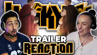 WE ARE SO HYPED!! Haikyuu!! The Dumpster Battle TRAILER REACTION!