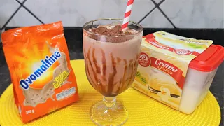 MILK SHAKE DE OVOMALTINE DELICIOSO E MUITO FÁCIL