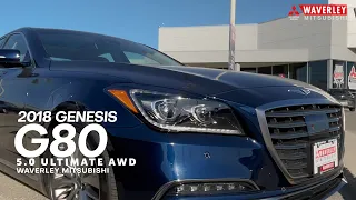 2018 Genesis G80 5.0 Ultimate AWD @ Waverley Mitsubishi | https://bit.ly/3Tj6x8e