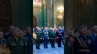 Колокольный звон в Храме Воскресения Христова, главный собор вооружённых сил России.