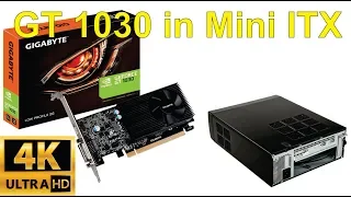 Unboxing and installation of Gigabyte Nvidia GT1030 low profile graphics card into ITX box
