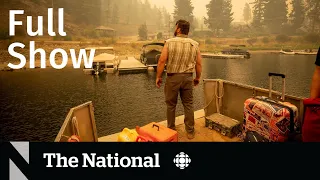 CBC News: The National | B.C. fire destruction, Cable car rescue, Raptors sued