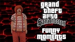 GTA San Andreas Funny Moments: Unsatisfied Girlfriend, Clowns, Hotdog Vans and More!