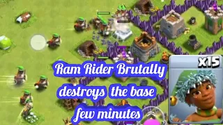 Best and Easy Ram Rider th7 & th8 base Attack Strategy   | event troop Clash of clans | coc