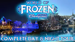 Complete Day & Night Tour of “World of Frozen” Land at Hong Kong Disneyland