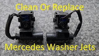 How To Clean Or Replace Mercedes Blocked Washer Jets