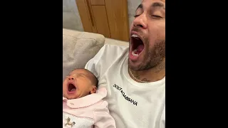 Neymar Jr with his daughter Mavie ❤️🙏🏼 #neymar #baby #mavie #toocute #babygirl #ney #brazil