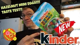 Ron Reviews - Kinder Mini Eggs!! HAZELNUT FILLING!! Taste Test! Easter Chocolates!