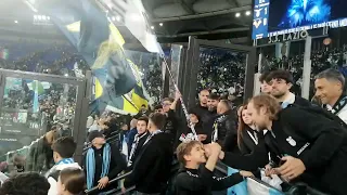 27/04/2024 LAZIO - VERONA =1-0 FESTA FINALE CON OLIMPIA E LA SQUADRA SOTTO LA NORD