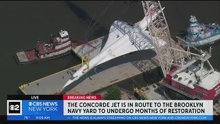 See it: Concorde jet lifted off Intrepid Sea, Air & Space Museum