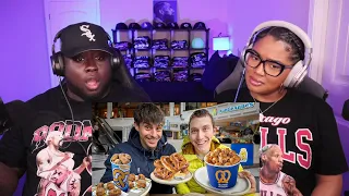 Kidd and Cee Reacts To Brits try Auntie Anne’s Pretzels in a Mall!