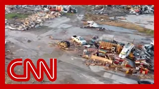 Drone footage shows 'utter devastation' after tornado slams Mississippi