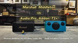 Marshall Middleton vs Audio Pro Addon T3+