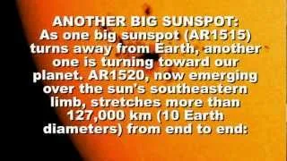 SOLAR ACTIVITY UPDATE: Another Big Sunspot Turning Toward Earth(July 9th, 2012).
