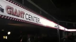 New Giant Center HD scoreboard unveiled