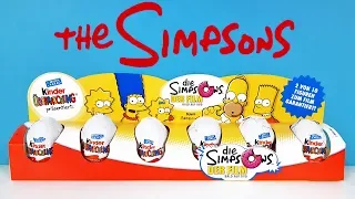 СТАРЫЕ Киндер Сюрпризы СИМПСОНЫ В КИНО 2007 ИГРУШКИ The Simpsons Kinder Surprise eggs unboxing