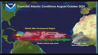 NOAA predicting an above average Atlantic Hurricane Season