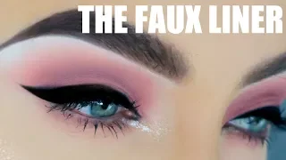 ULTIMATE WINGED EYELINER HACK!! The Faux liner Tutorial