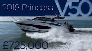 2018 Princess Yacht V50 'Supine' (For Sale in UK)