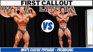 2020 Olympia PREJUDGING Classic Physique First Callouts + Chris Bumstead VS Breon Ansley