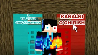 KOMRON HAYOTIDAGI ENG QIYIN TANLOVNI MINECRAFT DA BAJARDI | KOMRON MINECRAFT