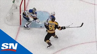 Sean Kuraly Scores After Jordan Binnington Can’t Control Shot From Far Out