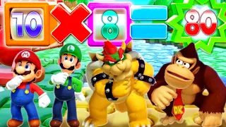 Super Mario Party MiniGames - Mario Vs Bowser Vs Luigi Vs Donkey Kong (Master Cpu)