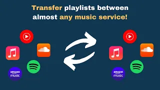 Transfer playlists between almost any music service!