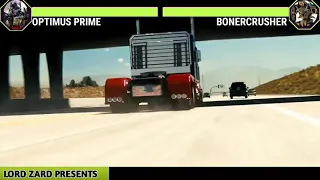 OPTIMUS PRIME VS BONERCRUSHER WITH HEALTHBARS