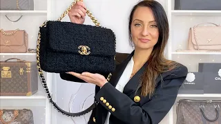 Large Chanel 19 Tweed Bag Review & Outfit Styling 😍