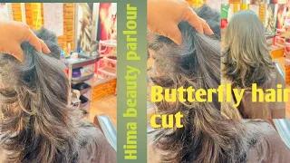 Butterfly hair cut#haircut #threading #hairstyle
