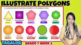 ILLUSTRATE POLYGONS GRADE 7 WEEK 5 Convexity, Angles and Sides | Tagalog